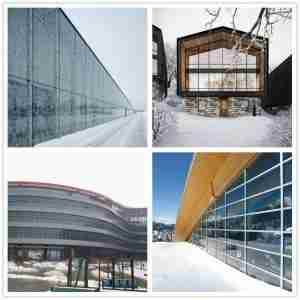 curtain wall for cold places