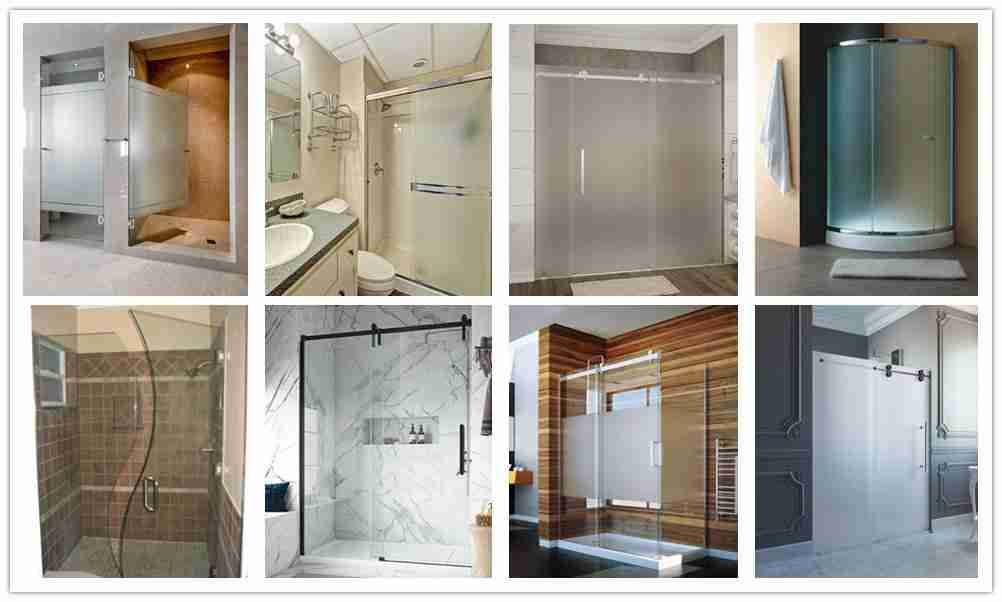 frosted shower doors vs clear