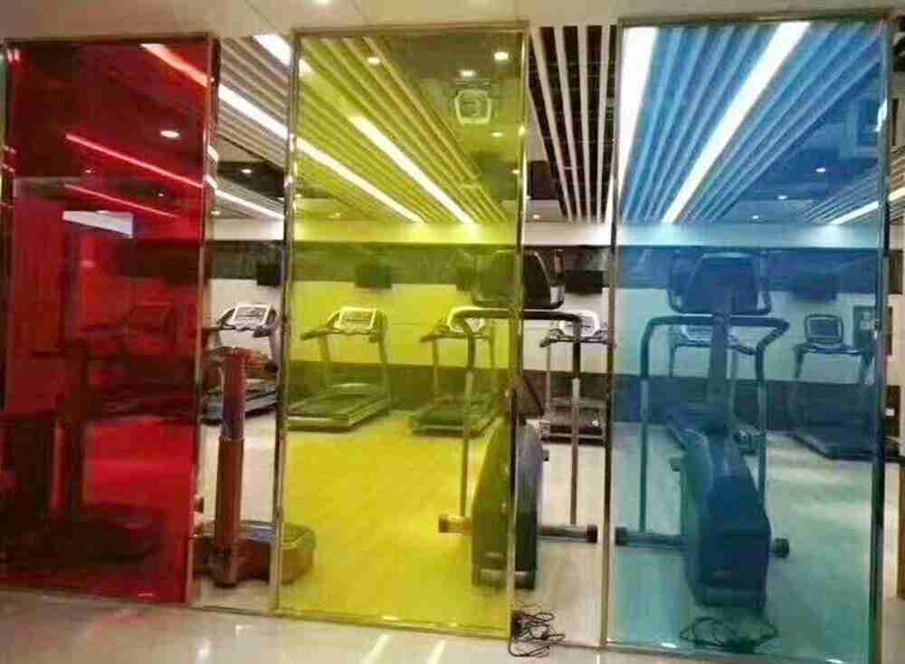 colorful laminated glass partition price