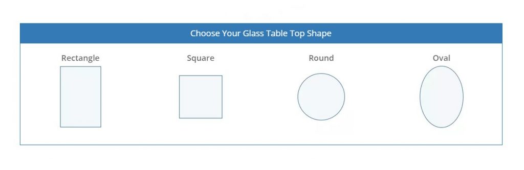 Мы можем вырезать все формы закаленной стеклянный стол для размеров клиента.