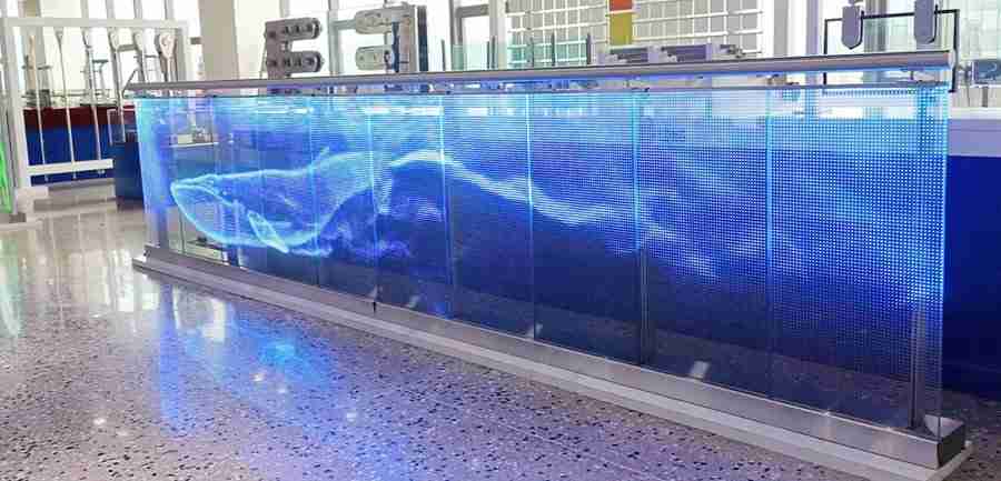 Shenzhen Dragon Glass provides 6+6mm laminated LED glass to make stunning visual marks.