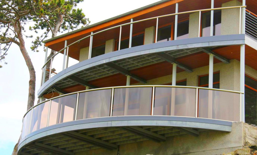 Panneau de verre courbé Shenzhen Dragon Glass pour balustrade de balcon