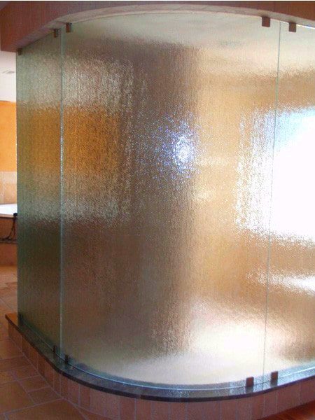  porte de douche incurvée en verre de Shenzhen Dragon Glass