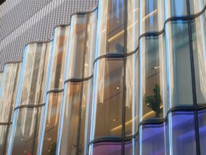 curved double glazed units for glass facade