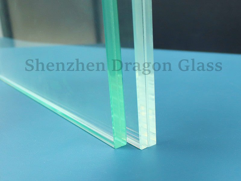 Shenzhen Dragon Glass 8mm processus de verre feuilleté, verre feuilleté 8mm à vendre, Chine meilleur prix du verre feuilleté 8mm