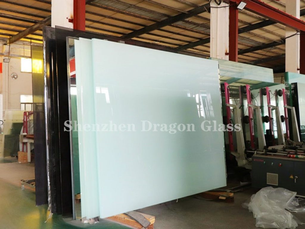 Competitive price white laminated glass for French doors, 6.38 laminated glass for sale