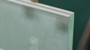 Techo de dosel de vidrio laminado esmerilado transparente de 17.52 mm, vidrio de dosel certificado CE para la venta