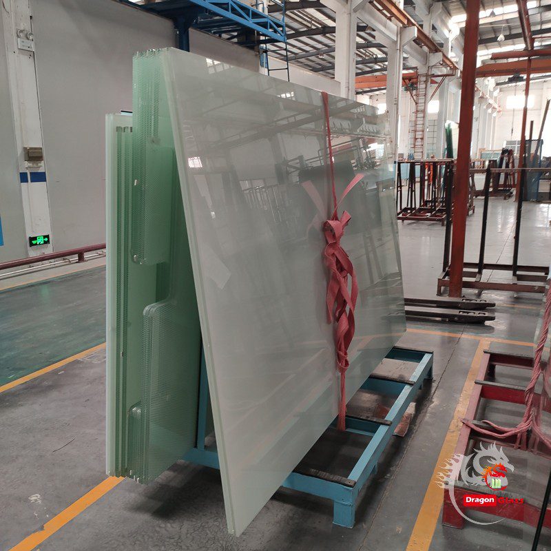 Shenzhen Dragon Glas ausgezeichnete Leistung 18,28 mm akustisches PVB-Glas für Trennwände