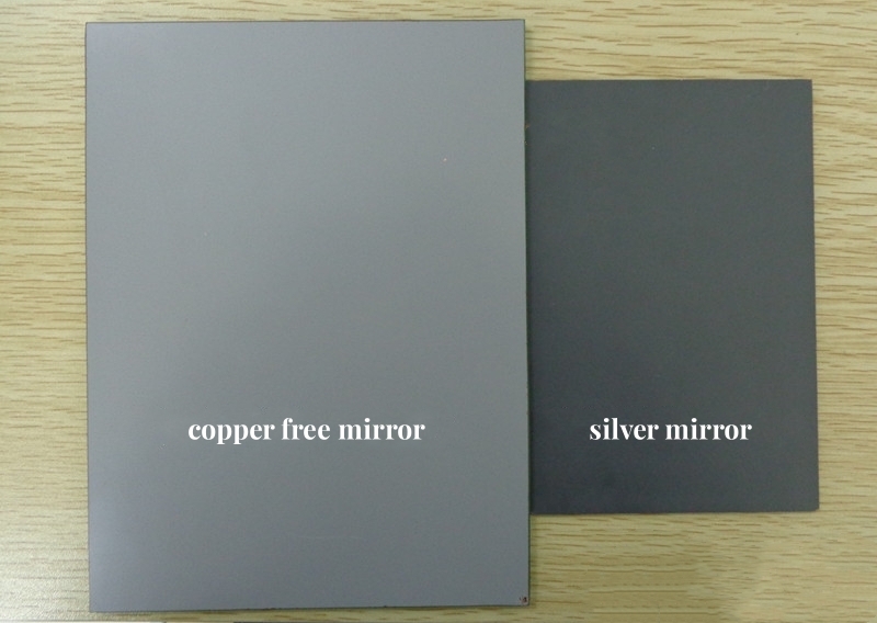 Copper free mirror VS Normal silver mirror 1