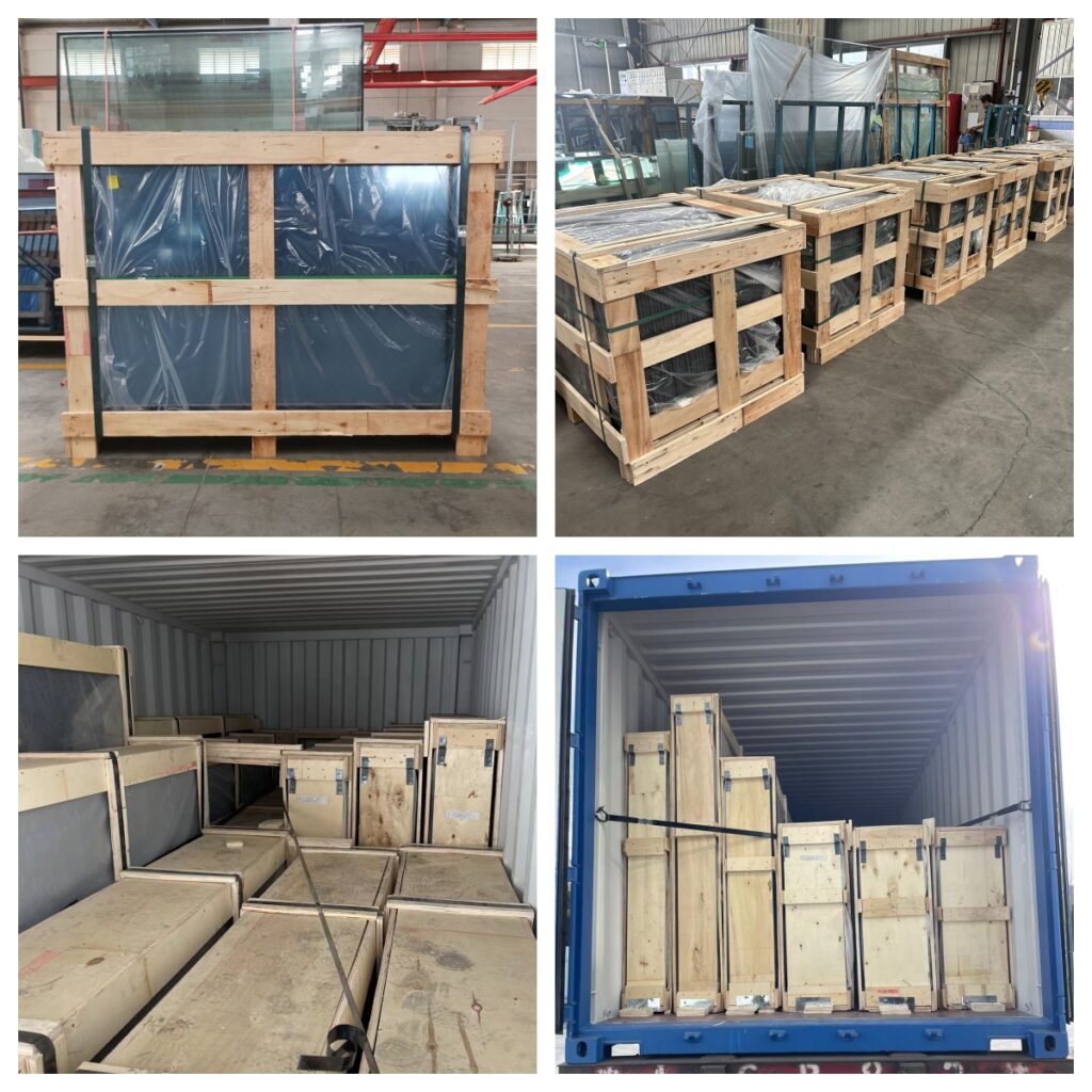 gray awning glass Packing & delivery