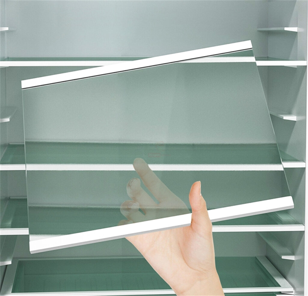 5mm clear tempered glass fridge glass shelf manufacturer1 副本