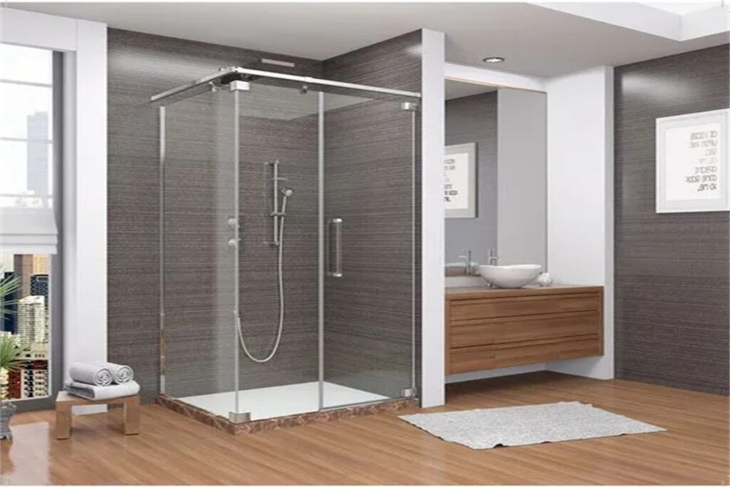 tempered glass shower cabin