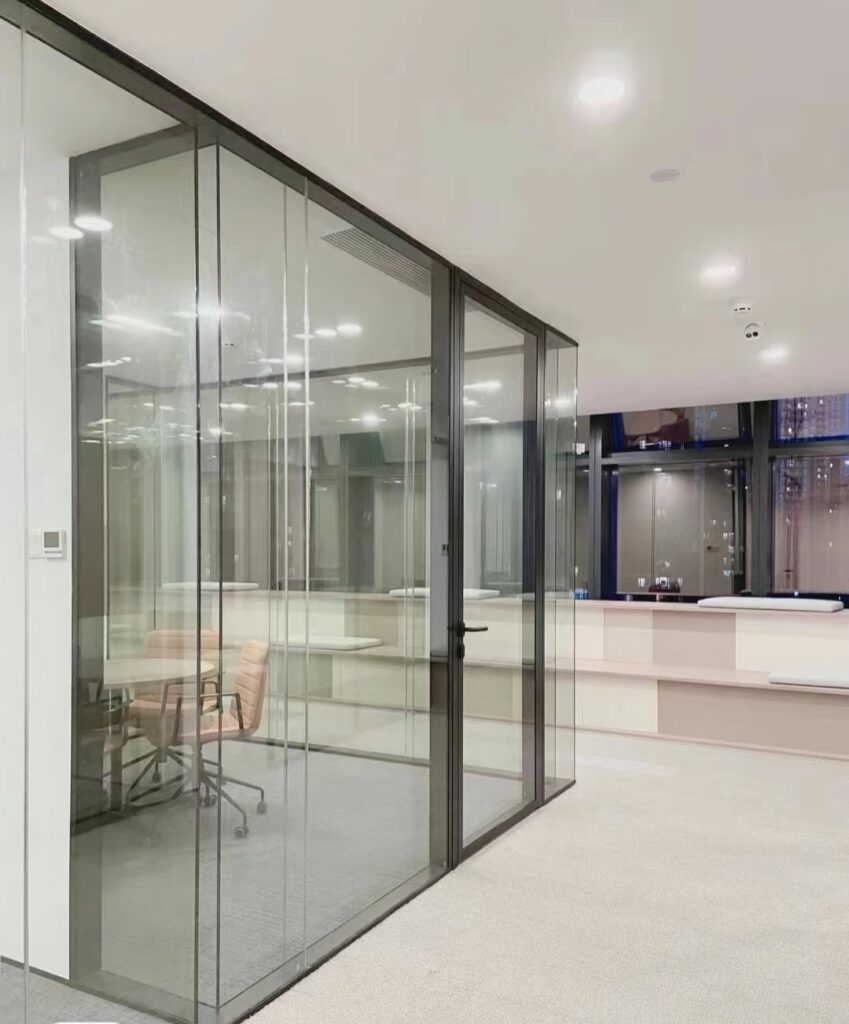 The application of 8mm+15A+8mm double glazed glass , DVH, insulated glass office partition